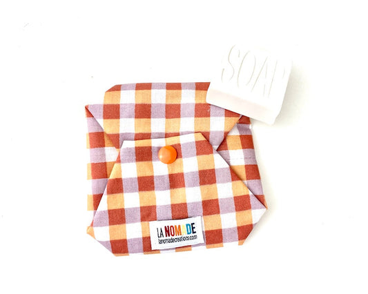 étui à savon vichy orange