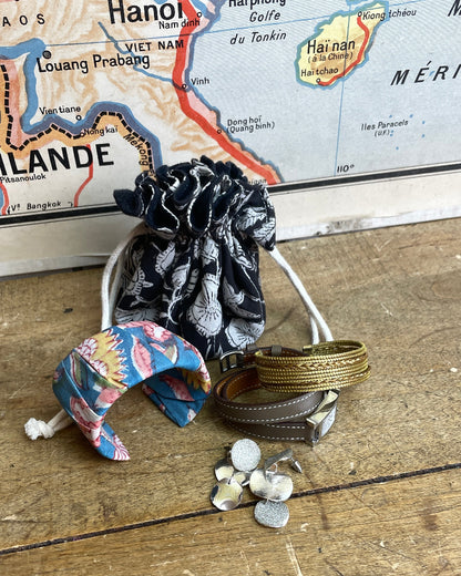 trousse à bijoux aumonière nomade