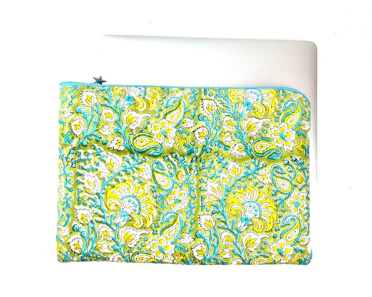 Housse ordinateur 13 pouces jaune