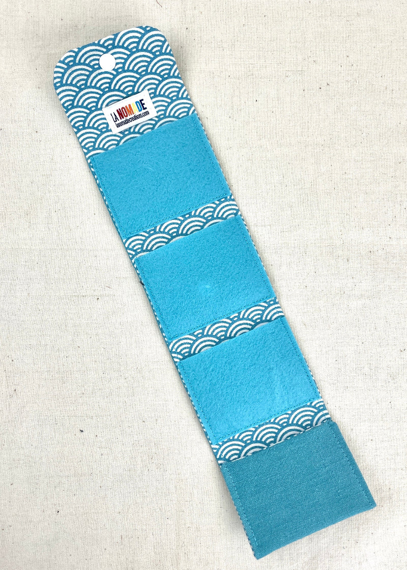 Mini trousse à bijoux turquoise