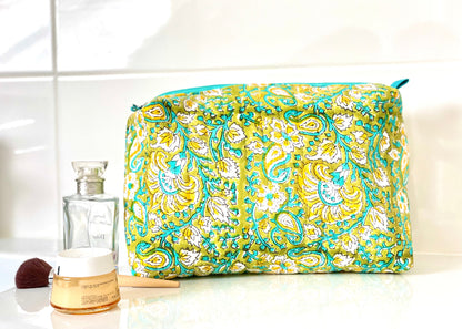 Grande trousse de toilette jaune
