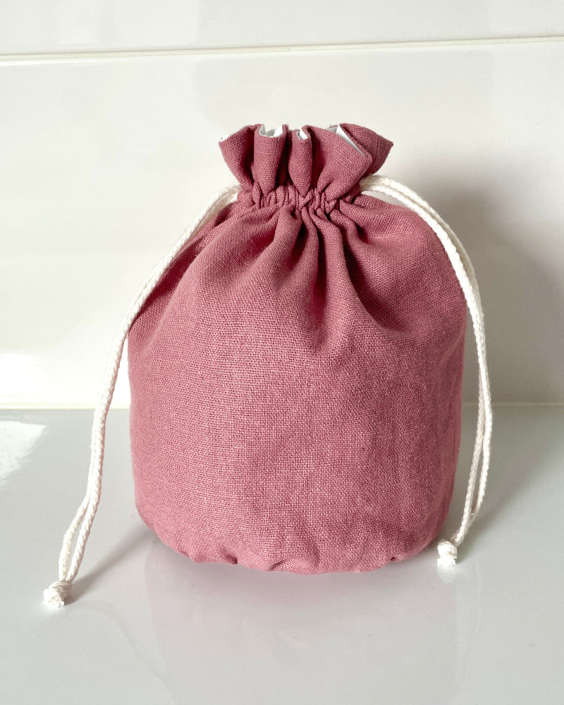 Trousse de toilette pochon couleur rose