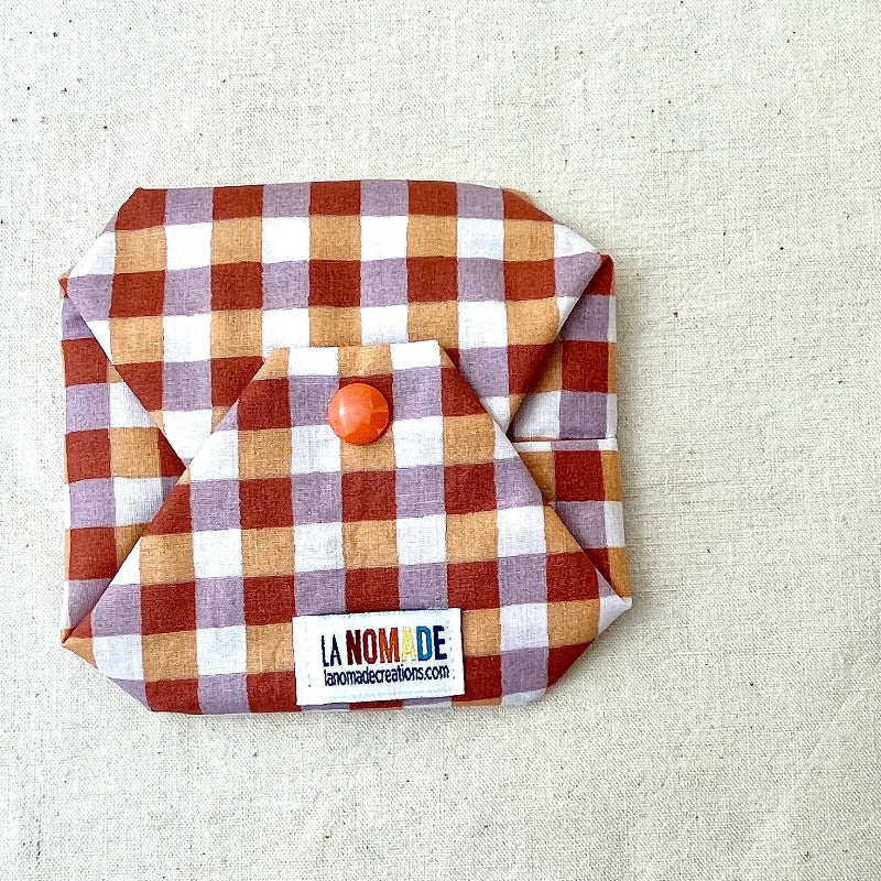 Etui à savon solide vichy orange