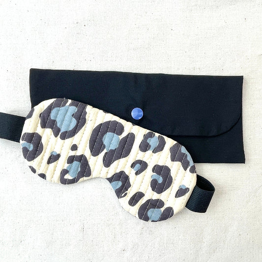 Masque de nuit occultant tissu léopart