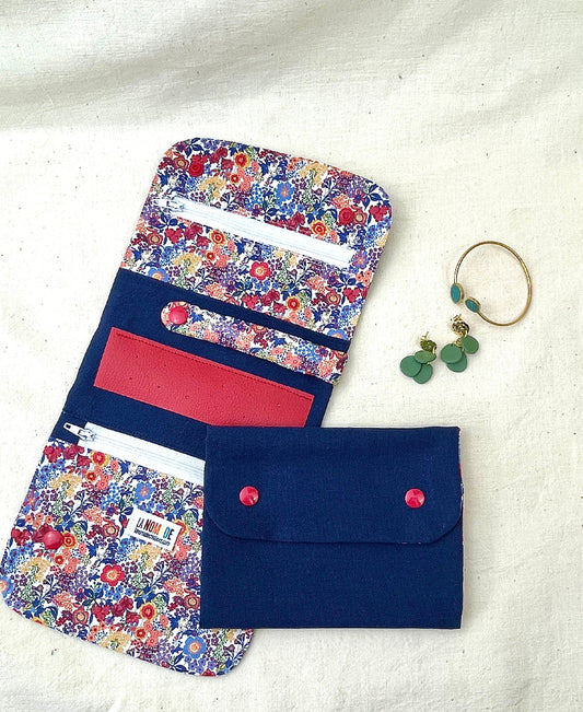 Trousse à bijoux nomade bleue