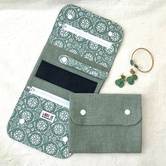 trousse à bijoux nomade kaki