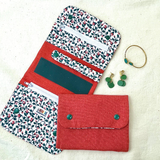 Trousse à bijoux nomade orange