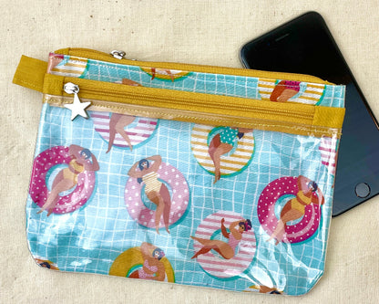 Petite trousse tactile smartphone jaune