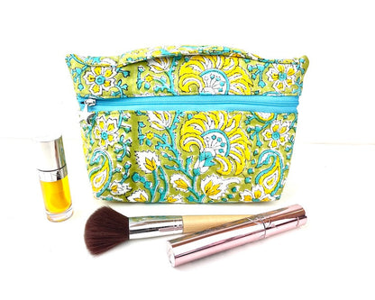 trousse makeup vanity jaune